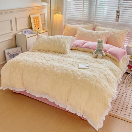 91家纺网 家纺一手货源 找家纺 坚果摄影 绒类可爱小清新 家纺套件样片