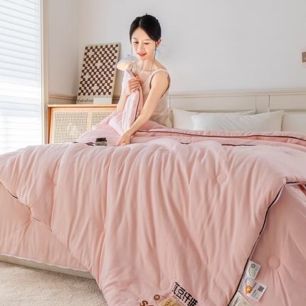 91家纺网 家纺一手货源 找家纺 （总）心悦 2023新款A类全棉磨毛大豆纤维二合一子母被