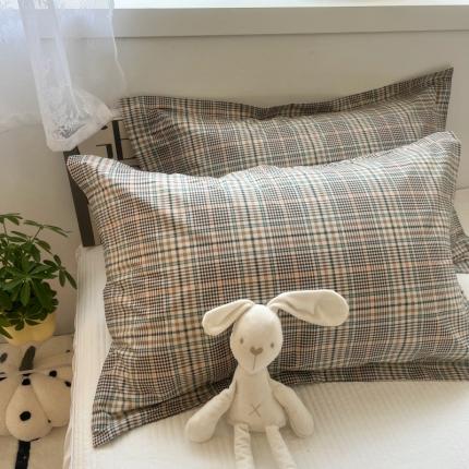 91家纺网 家纺一手货源 找家纺 百寐 2023新款13372全棉印花信封枕套加大宜家大枕芯保护套 美拉格