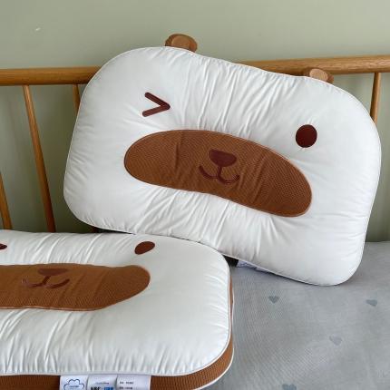91家纺网 家纺一手货源 找家纺 （总）昕科 纯棉卡通熊猫枕成人枕芯分区绣花刺绣颈椎枕头护颈枕芯枕头