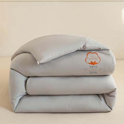 91家纺网 家纺一手货源 找家纺 鸣升家纺 新款华夫格二合一棉花子母被冬被被芯 星空灰