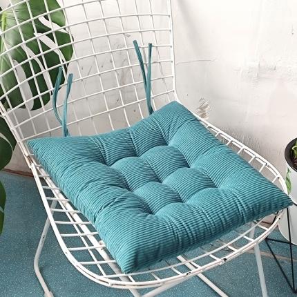 91家纺网 家纺一手货源 找家纺 方款条绒绑带坐垫灯芯绒椅子垫沙发垫定制屁垫