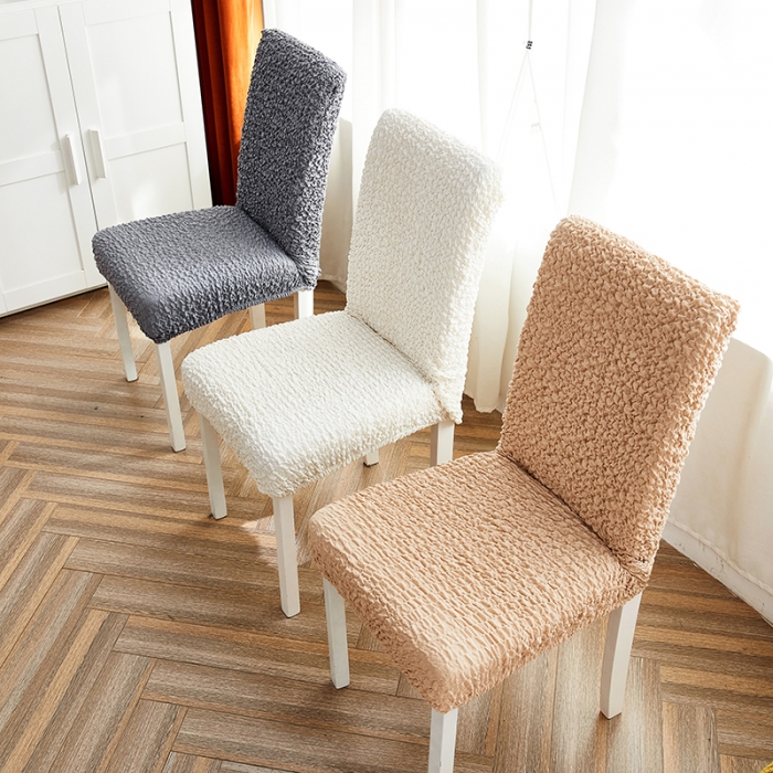 91家纺网 家纺一手货源 找家纺 丝绮鹿 2023新款日式皱皱布椅子套（松紧款） 拼色