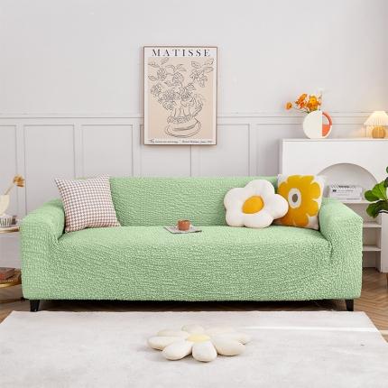 91家纺网 家纺一手货源 找家纺 （总）丝绮鹿 2023新款日式皱皱布沙发套三人图