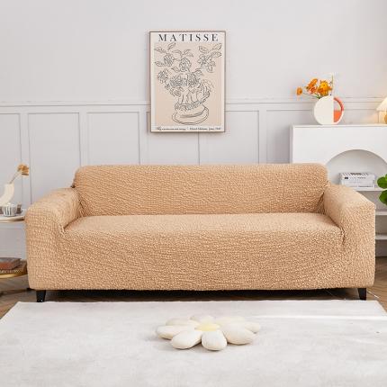 91家纺网 家纺一手货源 找家纺 （总）丝绮鹿 2023新款日式皱皱布沙发套三人图