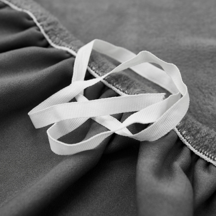 91家纺网 家纺一手货源 找家纺 丝绮鹿 2023新款毛绒纯色沙发套贵妃位图 灰色-毛绒款