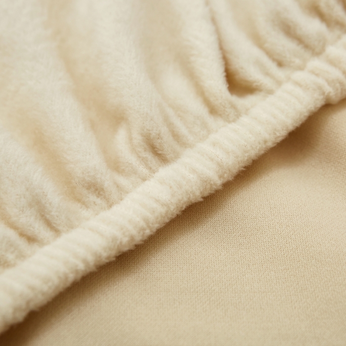 91家纺网 家纺一手货源 找家纺 丝绮鹿 2023新款毛绒纯色沙发套贵妃位图 米白-毛绒款