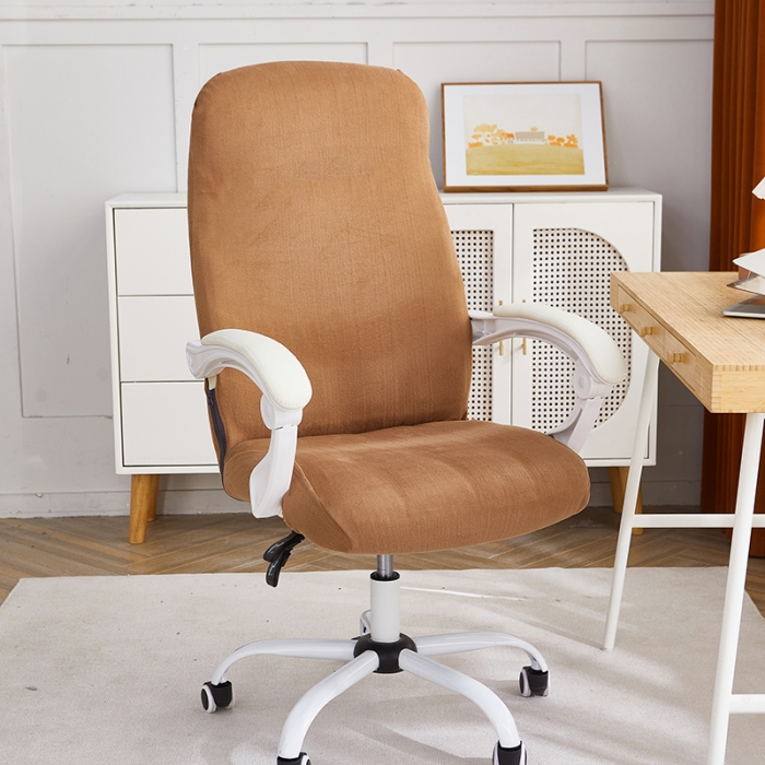 91家纺网 家纺一手货源 找家纺 （总）丝绮鹿 2023新款毛绒纯色椅套拉链款