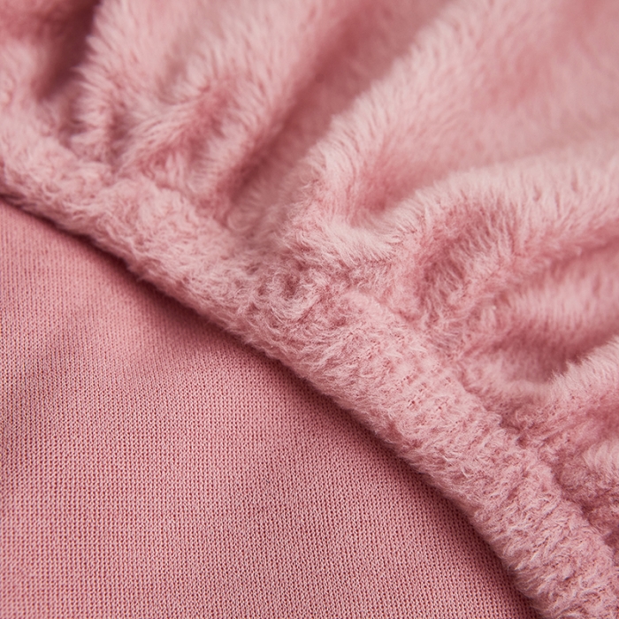 91家纺网 家纺一手货源 找家纺 丝绮鹿 2023新款毛绒纯色椅套拉链款 粉色