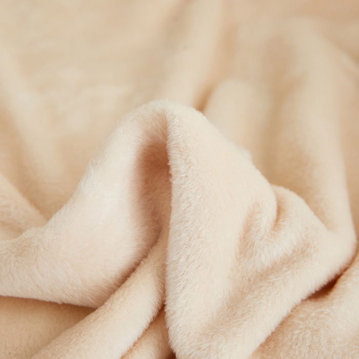 91家纺网 家纺一手货源 找家纺 丝绮鹿 2023新款毛绒纯色椅套拉链款 米白