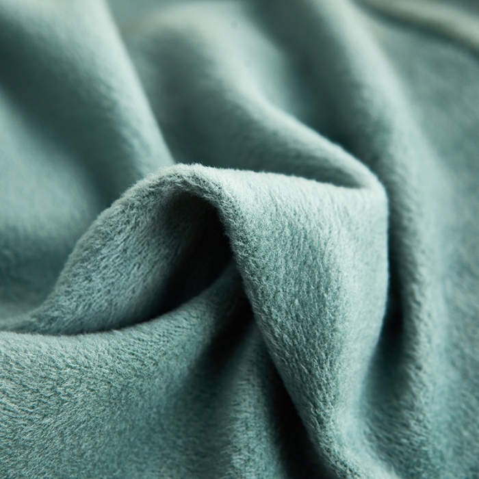 91家纺网 家纺一手货源 找家纺 丝绮鹿 2023新款毛绒纯色椅套拉链款 青色