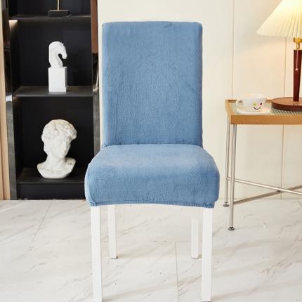 91家纺网 家纺一手货源 找家纺 （总）丝绮鹿 2023新款毛绒纯色椅子套（松紧款）