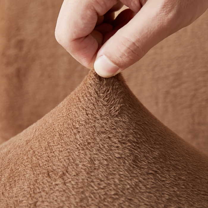 91家纺网 家纺一手货源 找家纺 （总）丝绮鹿 2023新款毛绒纯色椅子套（松紧款）