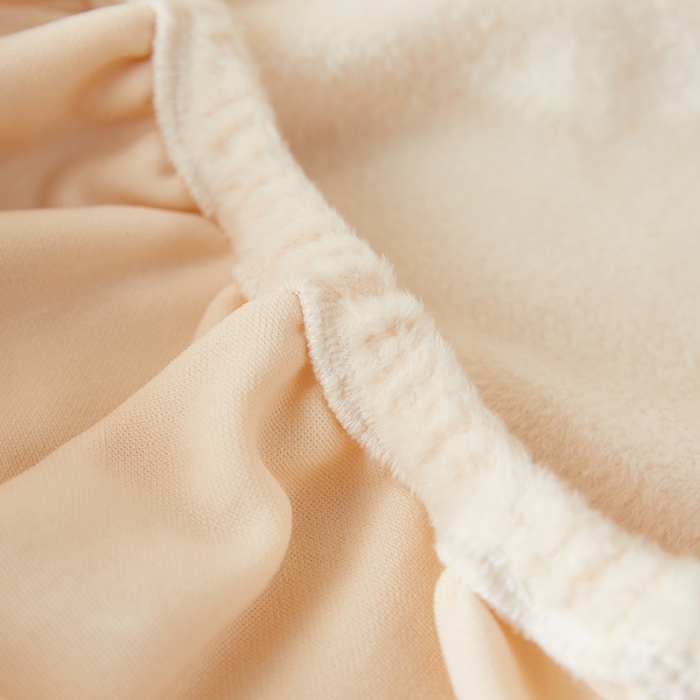 91家纺网 家纺一手货源 找家纺 丝绮鹿 2023新款毛绒纯色椅子套（松紧款） 米白