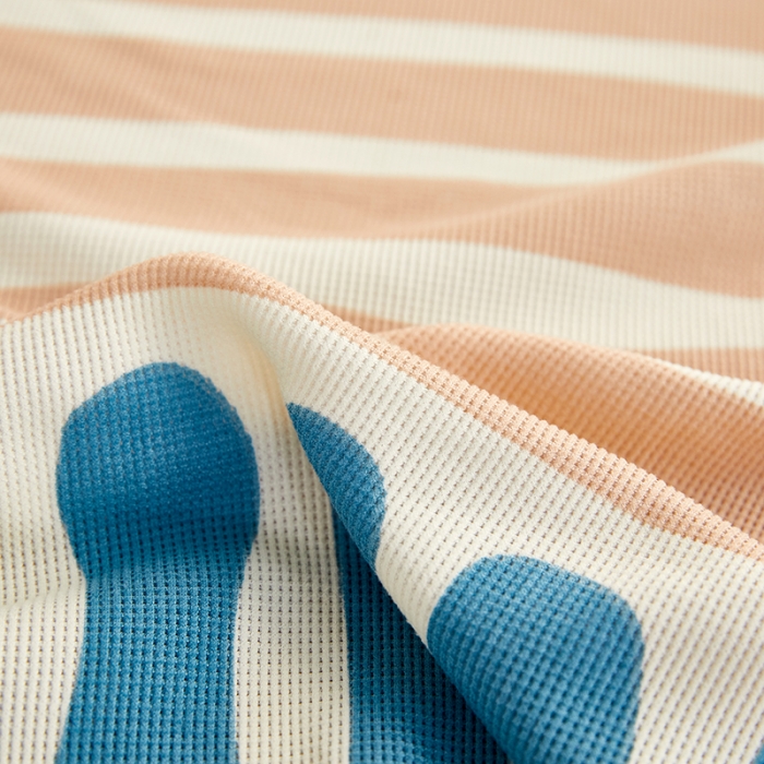 91家纺网 家纺一手货源 找家纺 丝绮鹿2023针织柔肤格贵妃沙发套松紧款 买一个沙发套默认送一个抱枕套 米兰条纹