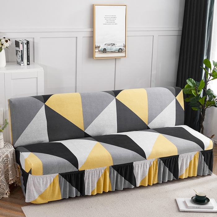 91家纺网 家纺一手货源 找家纺 丝绮鹿 2023新款牛奶丝沙发床套（裙边款） 潮流