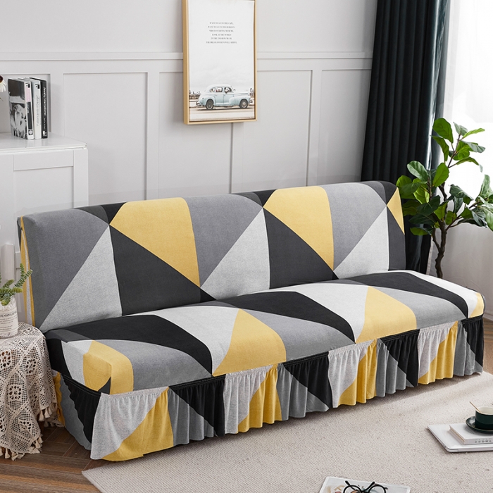 91家纺网 家纺一手货源 找家纺 丝绮鹿 2023新款牛奶丝沙发床套（裙边款） 潮流