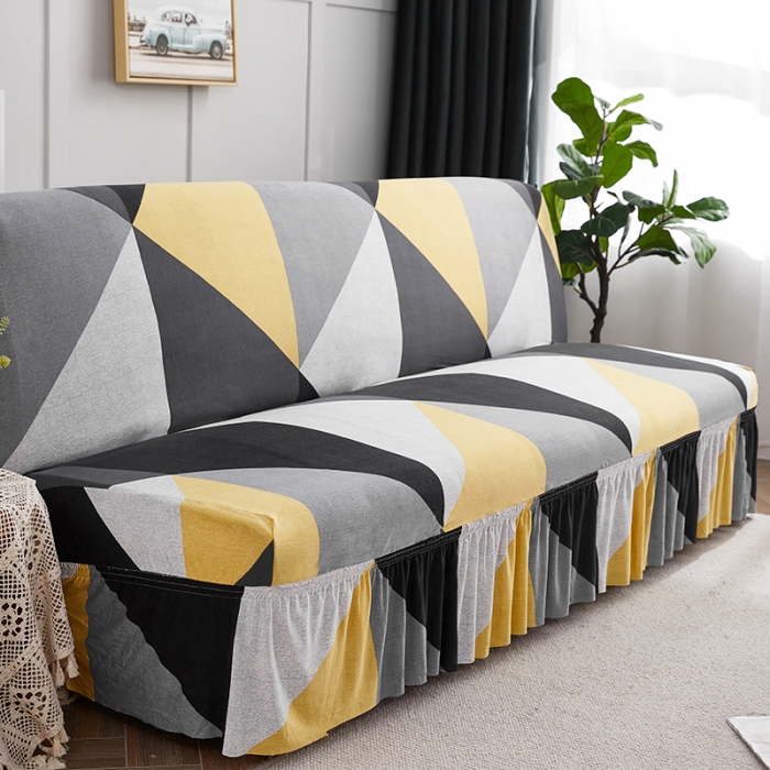 91家纺网 家纺一手货源 找家纺 丝绮鹿 2023新款牛奶丝沙发床套（裙边款） 潮流