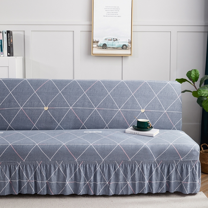 91家纺网 家纺一手货源 找家纺 丝绮鹿 2023新款牛奶丝沙发床套（裙边款） 情书