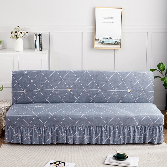 91家纺网 家纺一手货源 找家纺 丝绮鹿 2023新款牛奶丝沙发床套（裙边款） 情书