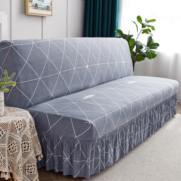 91家纺网 家纺一手货源 找家纺 丝绮鹿 2023新款牛奶丝沙发床套（裙边款） 情书