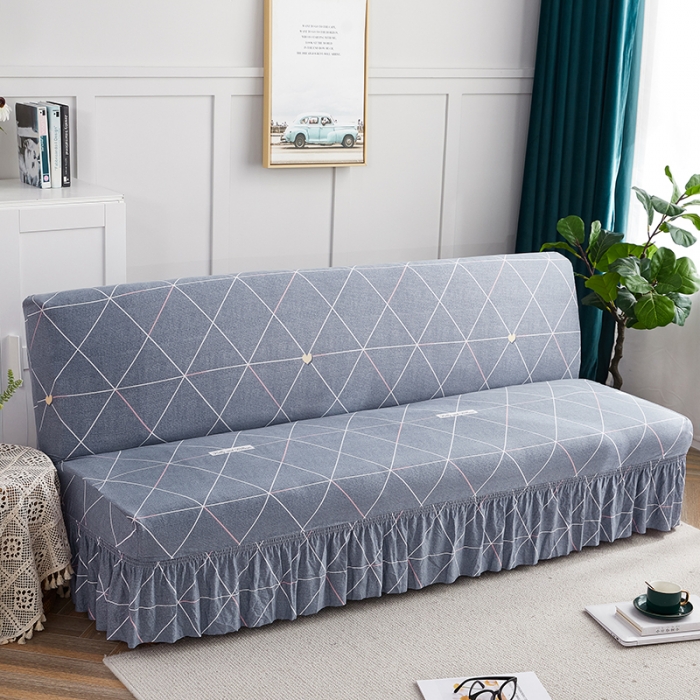 91家纺网 家纺一手货源 找家纺 丝绮鹿 2023新款牛奶丝沙发床套（裙边款） 情书