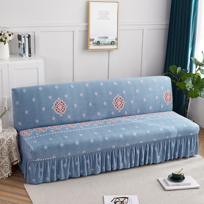 91家纺网 家纺一手货源 找家纺 丝绮鹿 2023新款牛奶丝沙发床套（裙边款） 岁月静好