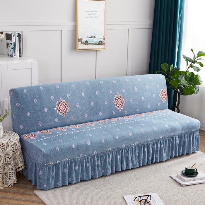 91家纺网 家纺一手货源 找家纺 丝绮鹿 2023新款牛奶丝沙发床套（裙边款） 岁月静好