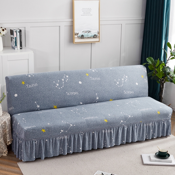 91家纺网 家纺一手货源 找家纺 丝绮鹿 2023新款牛奶丝沙发床套（裙边款） 星愿