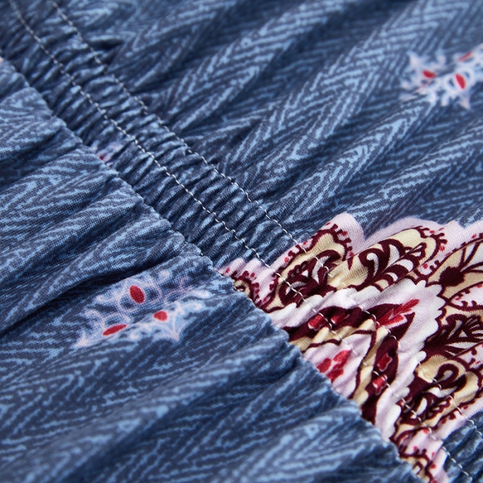 91家纺网 家纺一手货源 找家纺 丝绮鹿 2023新款牛奶丝沙发套贵妃图（裙边款） 岁月静好