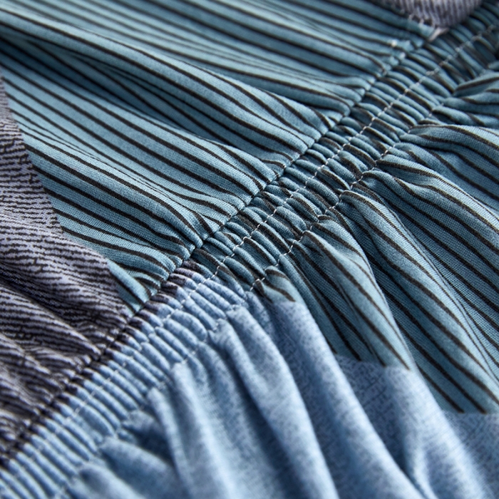 91家纺网 家纺一手货源 找家纺 丝绮鹿 2023新款牛奶丝沙发套贵妃图（裙边款） 现代绅士