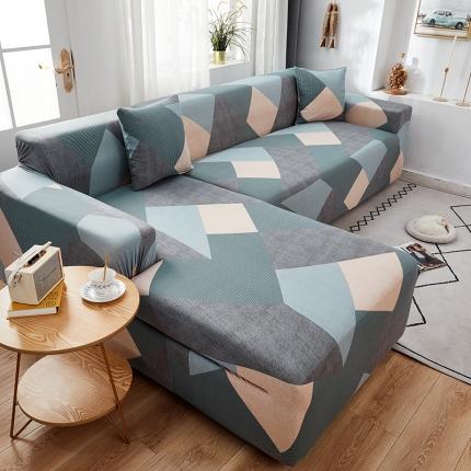 91家纺网 家纺一手货源 找家纺 (总) 丝绮鹿 2023新款牛奶丝沙发套贵妃图（松紧款）