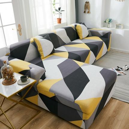 91家纺网 家纺一手货源 找家纺 丝绮鹿 2023新款牛奶丝沙发套贵妃图（松紧款） 潮流