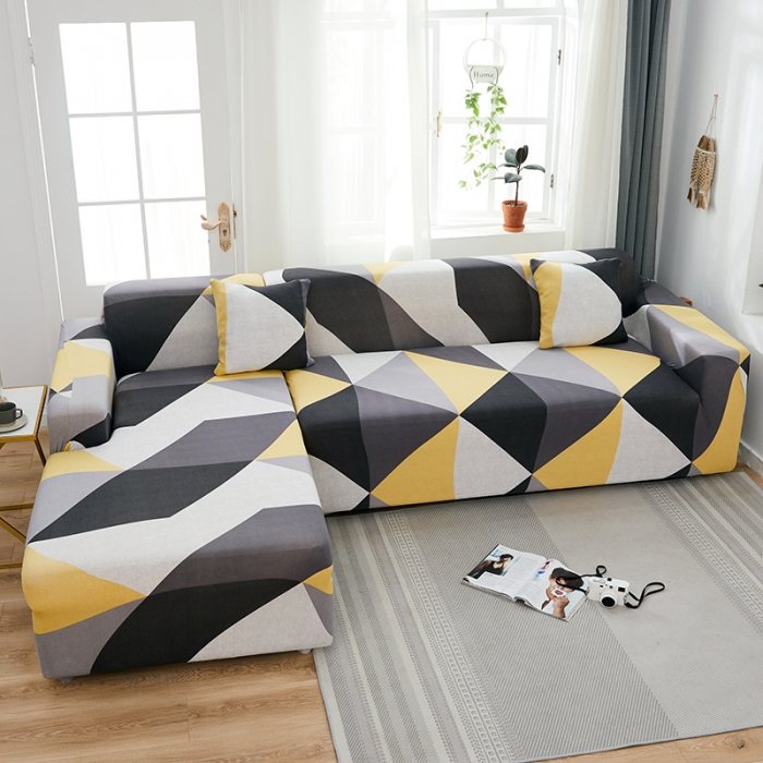 91家纺网 家纺一手货源 找家纺 丝绮鹿 2023新款牛奶丝沙发套贵妃图（松紧款） 潮流