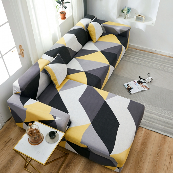 91家纺网 家纺一手货源 找家纺 丝绮鹿 2023新款牛奶丝沙发套贵妃图（松紧款） 潮流