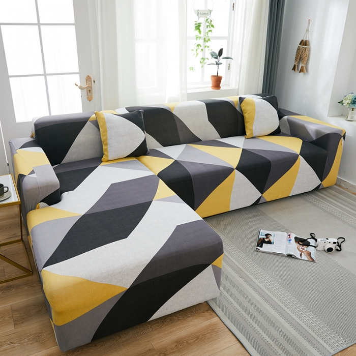 91家纺网 家纺一手货源 找家纺 丝绮鹿 2023新款牛奶丝沙发套贵妃图（松紧款） 潮流