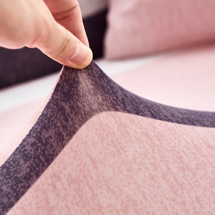 91家纺网 家纺一手货源 找家纺 丝绮鹿 2023新款牛奶丝沙发套贵妃图（松紧款） 萌萌小鹿