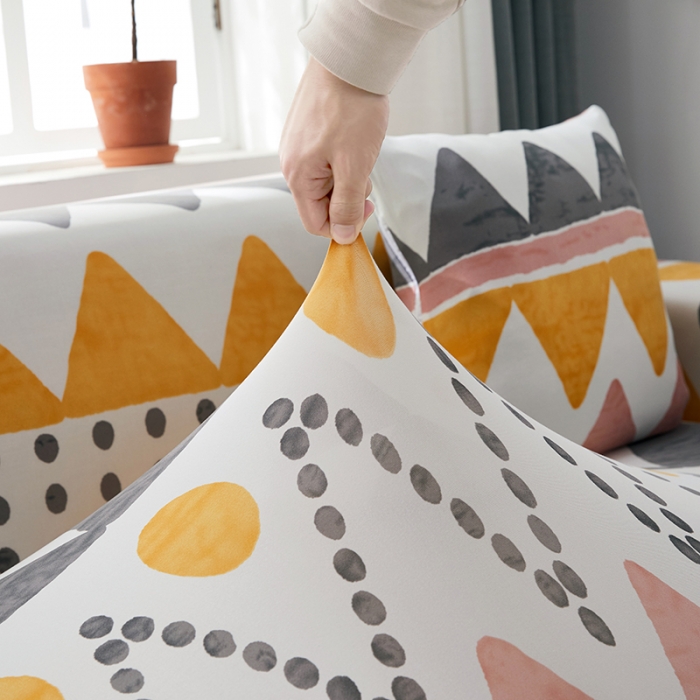 91家纺网 家纺一手货源 找家纺 丝绮鹿 2023新款牛奶丝沙发套贵妃图（松紧款） 米亚