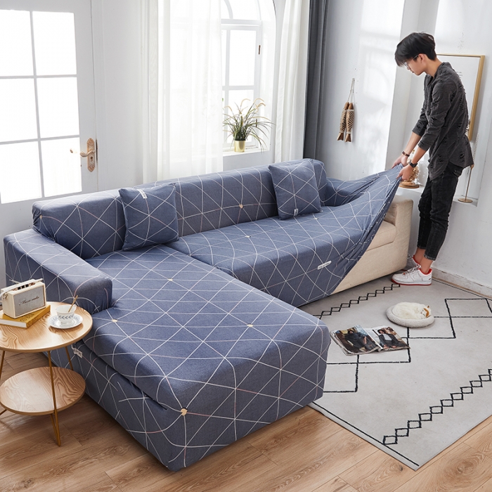 91家纺网 家纺一手货源 找家纺 丝绮鹿 2023新款牛奶丝沙发套贵妃图（松紧款） 情书