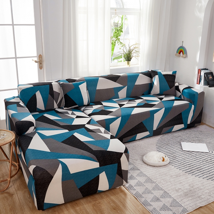 91家纺网 家纺一手货源 找家纺 丝绮鹿 2023新款牛奶丝沙发套贵妃图（松紧款） 时光隧道