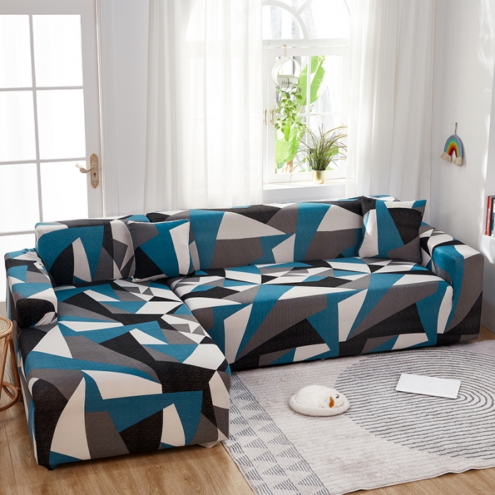 91家纺网 家纺一手货源 找家纺 丝绮鹿 2023新款牛奶丝沙发套贵妃图（松紧款） 时光隧道