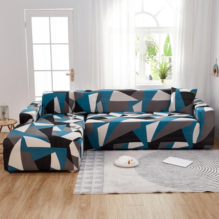 91家纺网 家纺一手货源 找家纺 丝绮鹿 2023新款牛奶丝沙发套贵妃图（松紧款） 时光隧道