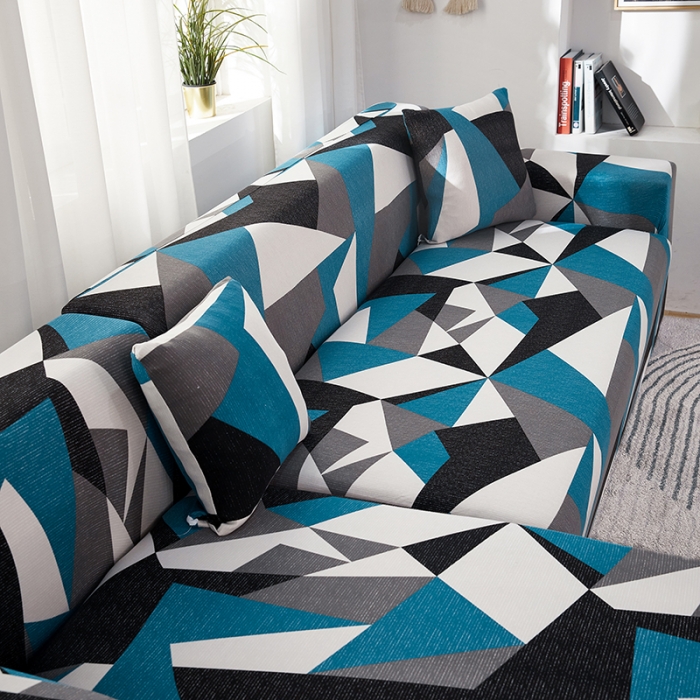 91家纺网 家纺一手货源 找家纺 丝绮鹿 2023新款牛奶丝沙发套贵妃图（松紧款） 时光隧道