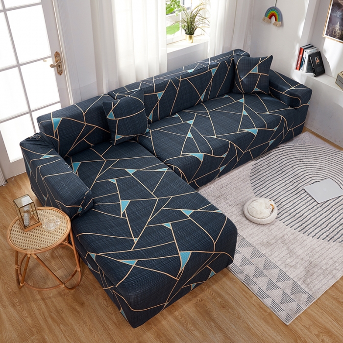 91家纺网 家纺一手货源 找家纺 丝绮鹿 2023新款牛奶丝沙发套贵妃图（松紧款） 时尚空间