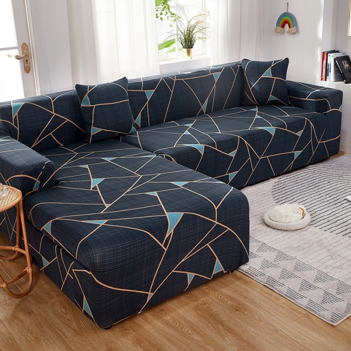 91家纺网 家纺一手货源 找家纺 丝绮鹿 2023新款牛奶丝沙发套贵妃图（松紧款） 时尚空间