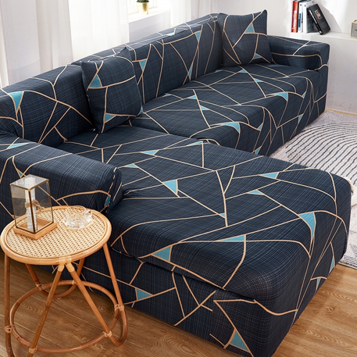 91家纺网 家纺一手货源 找家纺 丝绮鹿 2023新款牛奶丝沙发套贵妃图（松紧款） 时尚空间