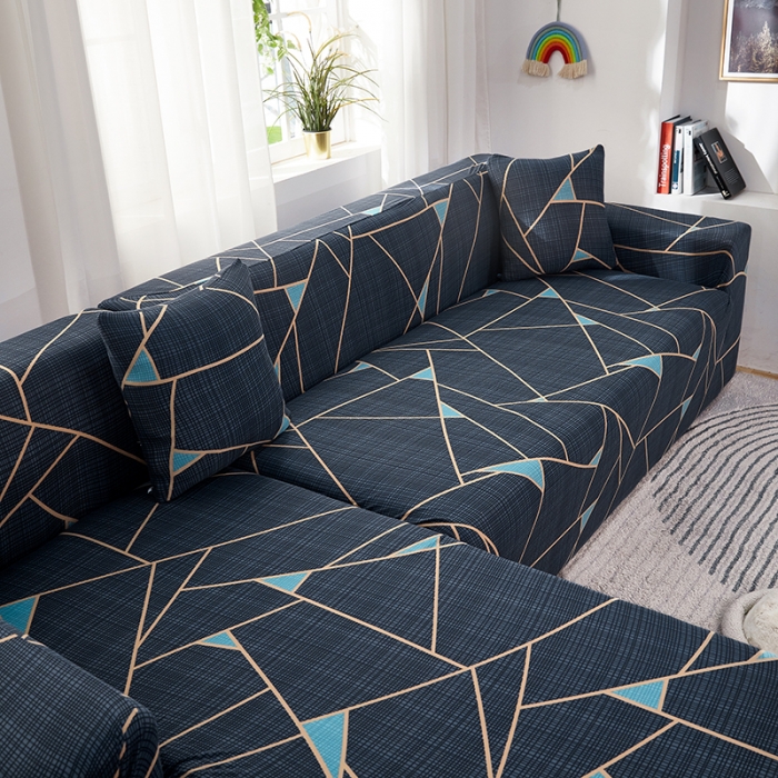 91家纺网 家纺一手货源 找家纺 丝绮鹿 2023新款牛奶丝沙发套贵妃图（松紧款） 时尚空间