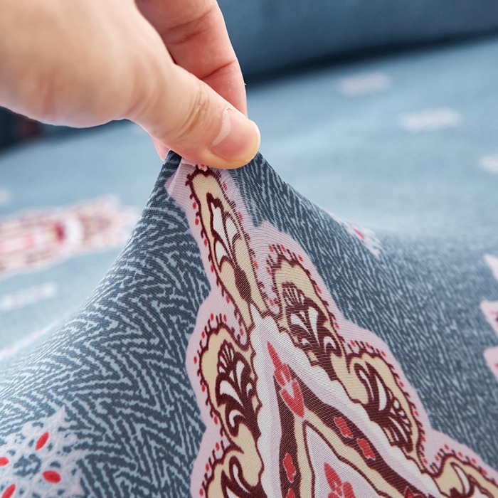 91家纺网 家纺一手货源 找家纺 丝绮鹿 2023新款牛奶丝沙发套贵妃图（松紧款） 岁月静好