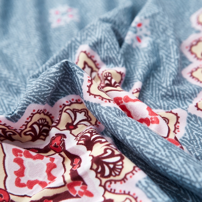 91家纺网 家纺一手货源 找家纺 丝绮鹿 2023新款牛奶丝沙发套贵妃图（松紧款） 岁月静好