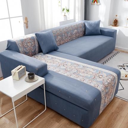 丝绮鹿 2023新款牛奶丝沙发套贵妃图（松紧款） 雅典娜